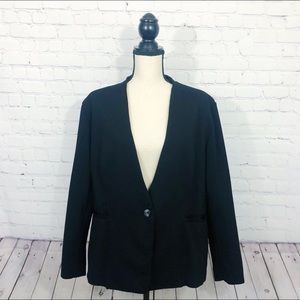 RACHEL Rachel Roy Black Blazer Size 3X